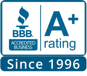 BBB Accredited Business A+ rating since 1996